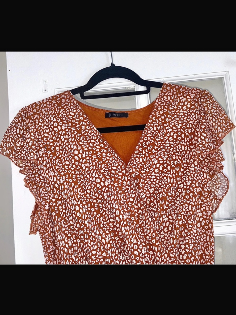 Rust Floral Wrap Maxi Dress - Women - Picture 2 of 7